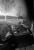 Josef a Marie Šechtlovi s aerovkou 50 (in Czech), keywords: car, Pupa, Marie Šechtlová, Aero 50
